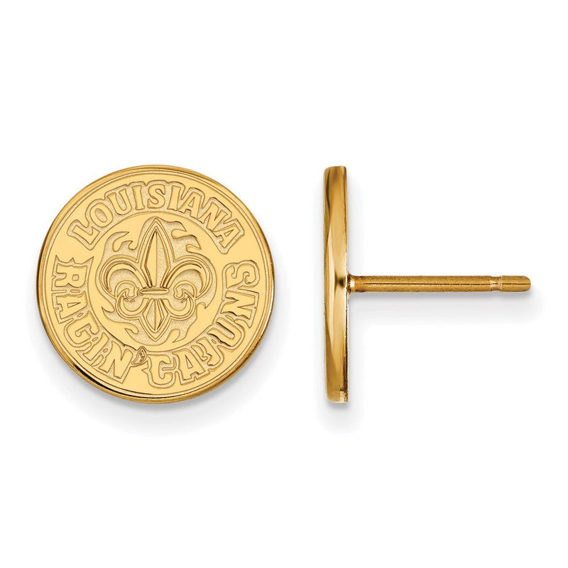 Vergoldet Sterlingsilber Logoart University Of Louisiana At Lafayette Klein Ohrstecker