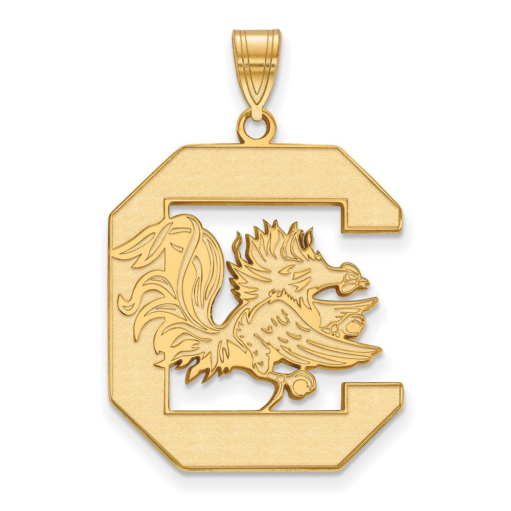 10K Gelbgold Logoart University Of South Carolina Extra Groß Anhänger