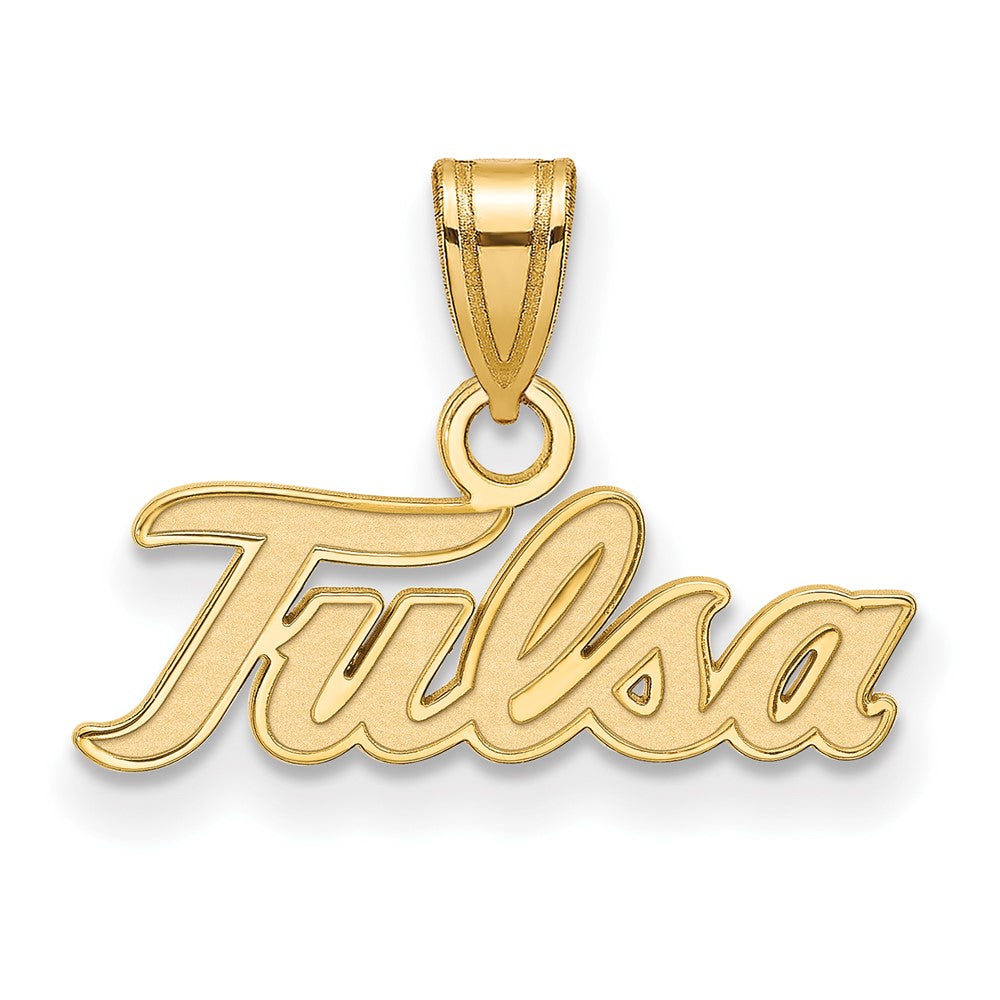 10K Gelbgold Logoart University Of Tulsa T U Klein Anhänger