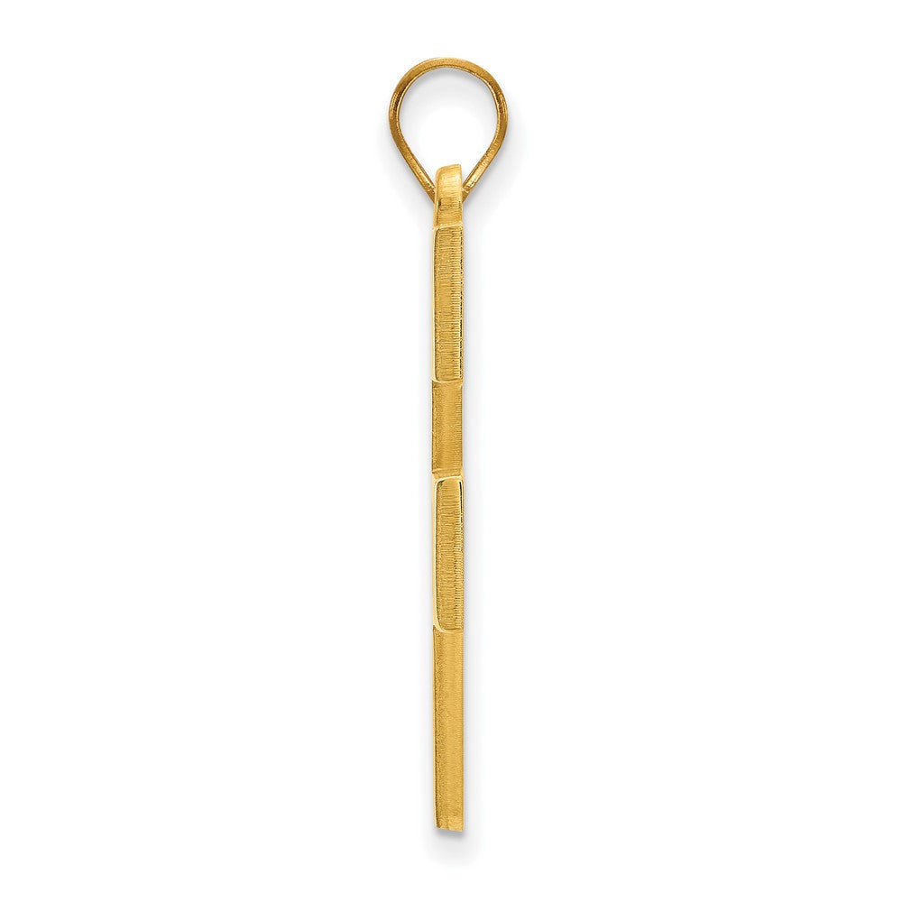 14K Gelbgold Logoart West Virginia University W V Extra Groß Anhänger