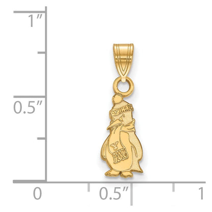 14K Gelbgold Logoart Youngstown State University Pinguin Klein Anhänger