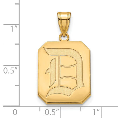10K Gelbgold Logoart Duquesne University Buchstabe D Groß Anhänger
