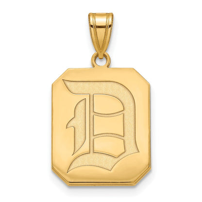 10K Gelbgold Logoart Duquesne University Buchstabe D Groß Anhänger