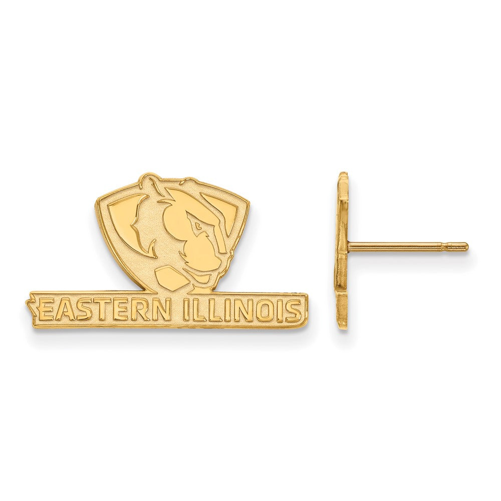 10K Gelbgold Logoart Eastern Illinois University Klein Ohrstecker