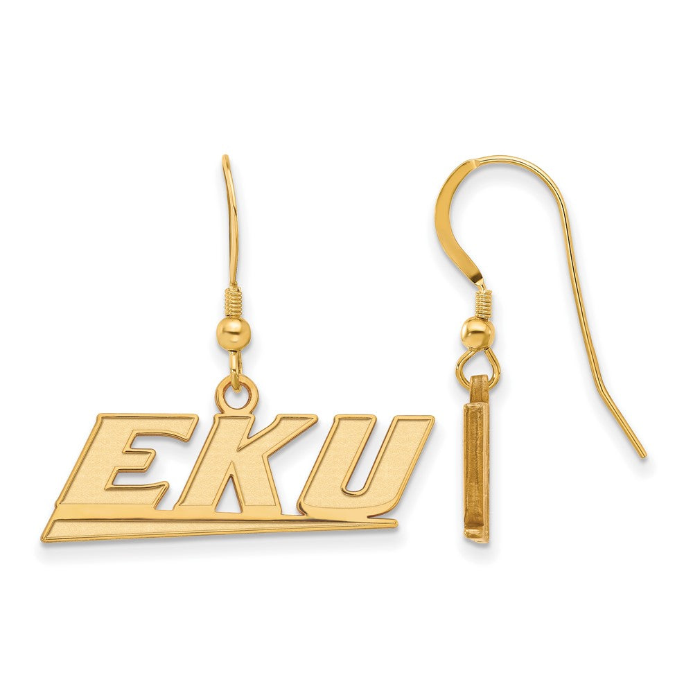 Vergoldet Sterlingsilber Logoart Eastern Kentucky University E K U Klein Ohrhänger