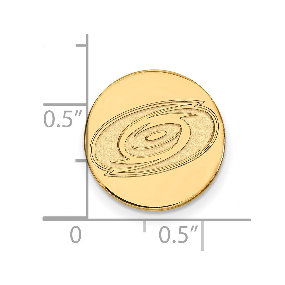 14K Gelbgold Gold Nhl Logoart Carolina Hurricanes Anstecknadel