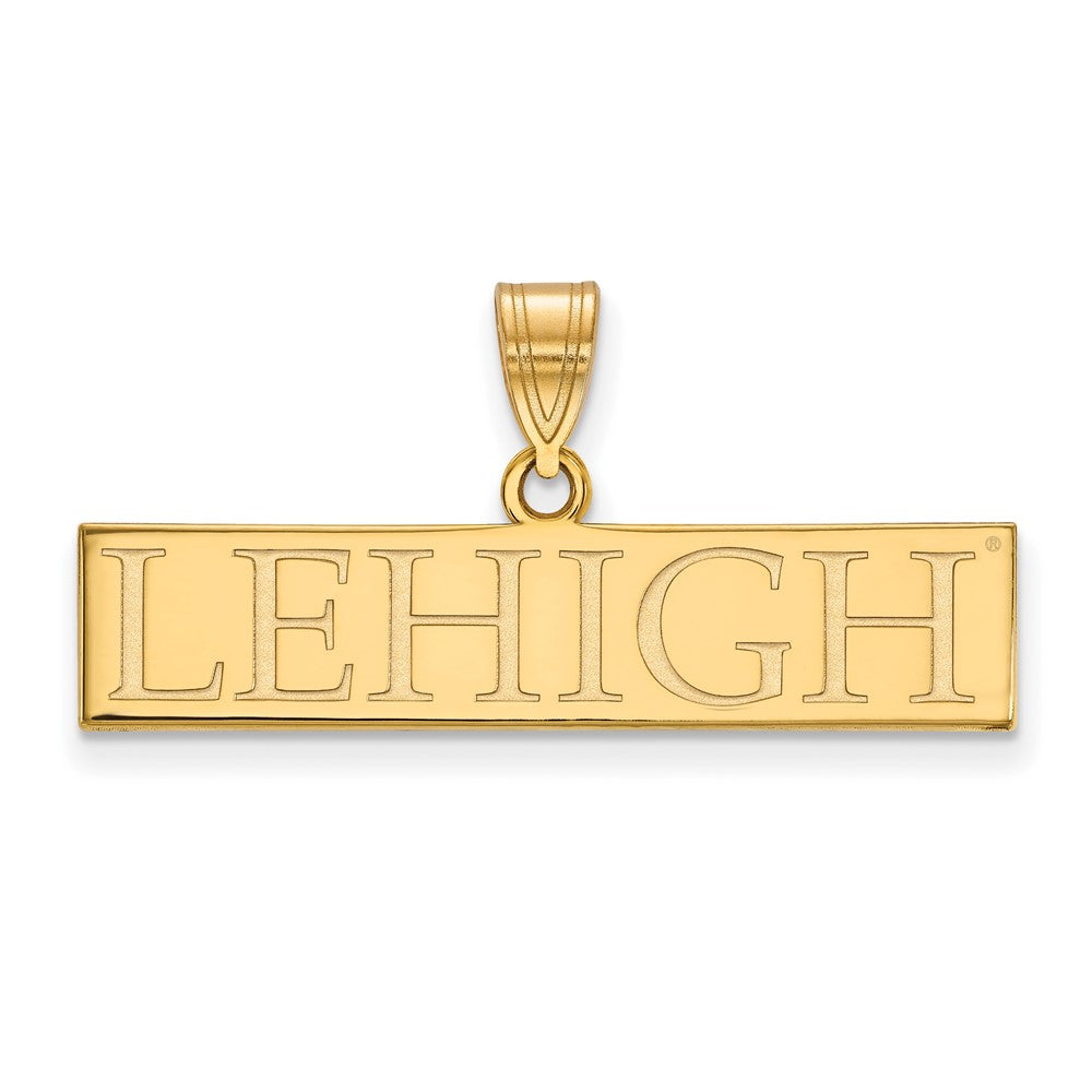 10K Gelbgold Logoart Lehigh University Groß Stab Anhänger