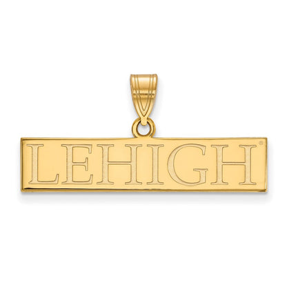 10K Gelbgold Logoart Lehigh University Groß Stab Anhänger
