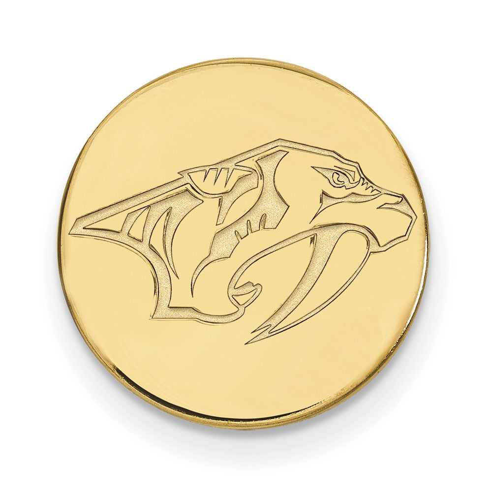 14K Gelbgold Gold Nhl Logoart Nashville Predators Anstecknadel