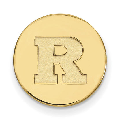 14K Gelbgold Gold Logoart Rutgers University Buchstabe R Anstecknadel