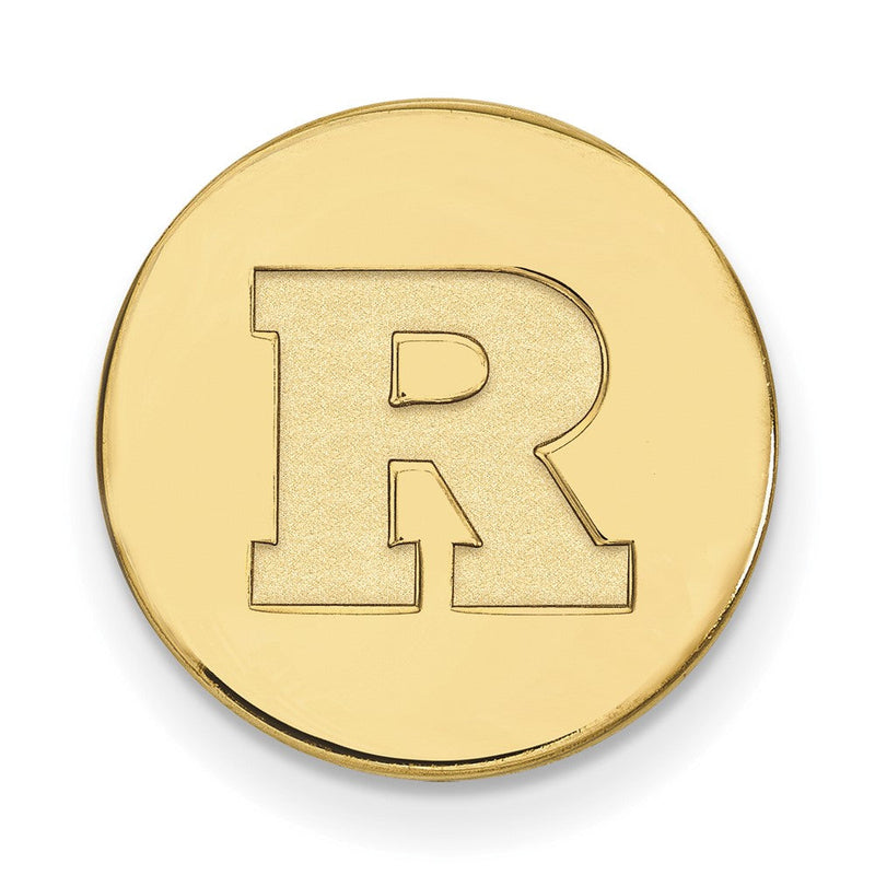 14K Gelbgold Gold Logoart Rutgers University Buchstabe R Anstecknadel