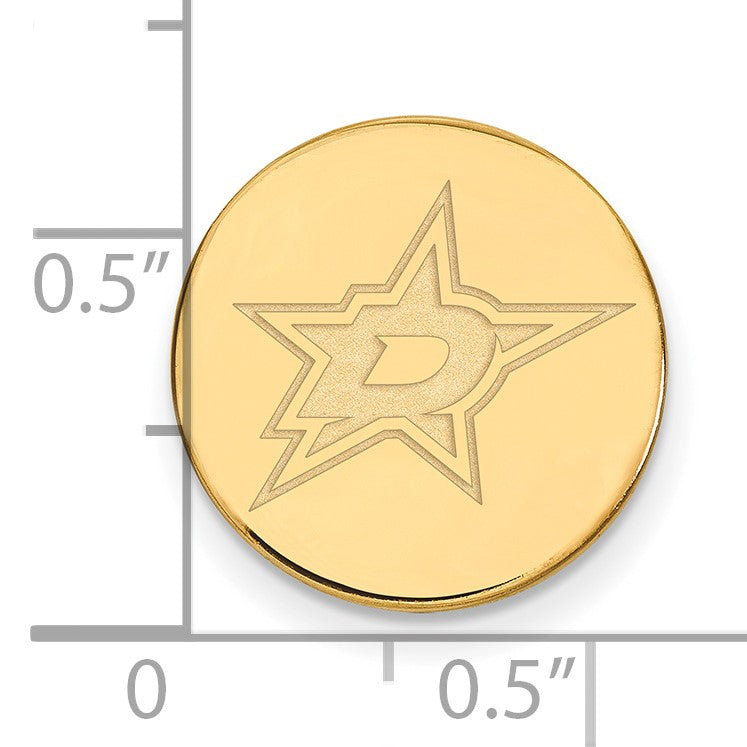 14K Gelbgold Gold Nhl Logoart Dallas Sterne Anstecknadel