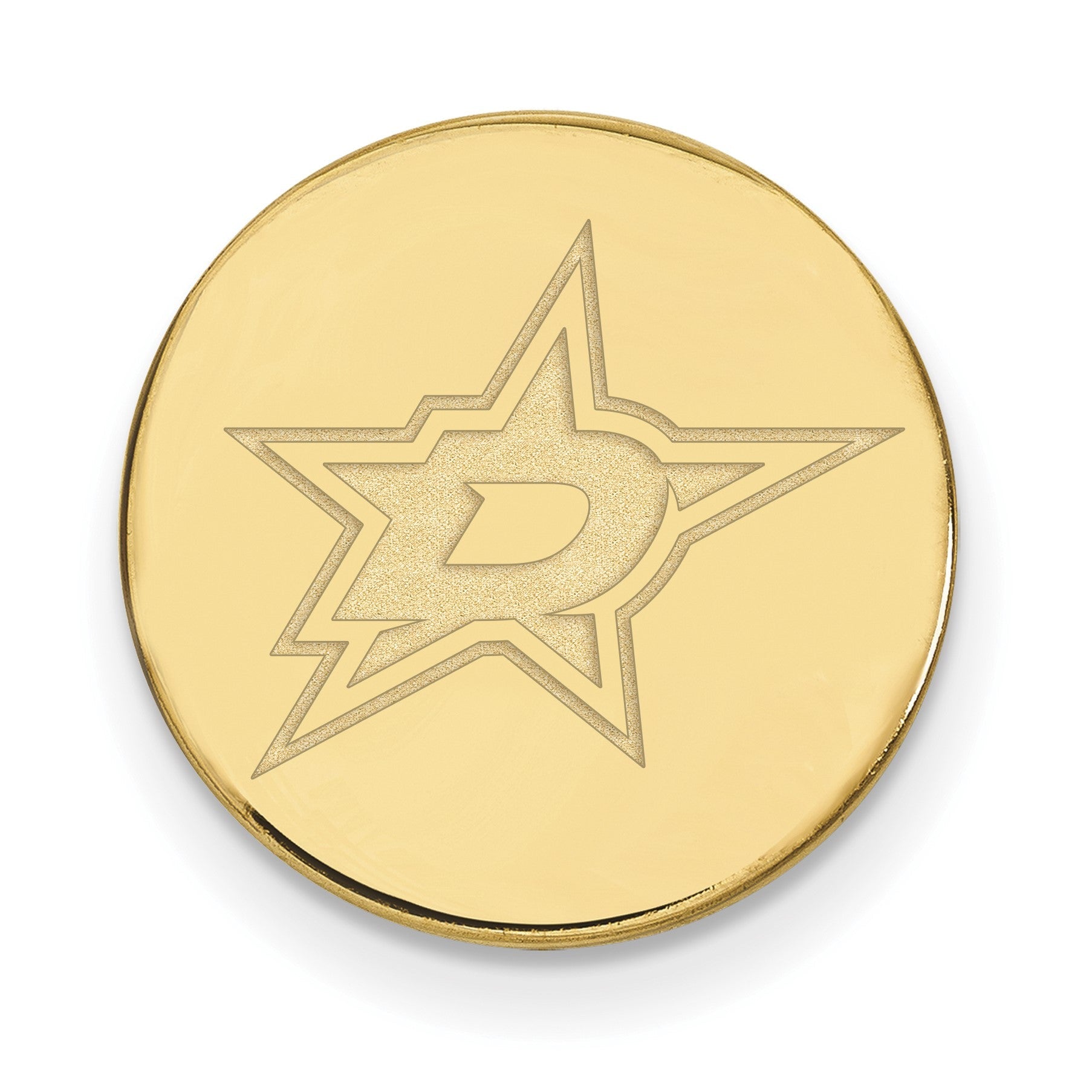 14K Gelbgold Gold Nhl Logoart Dallas Sterne Anstecknadel