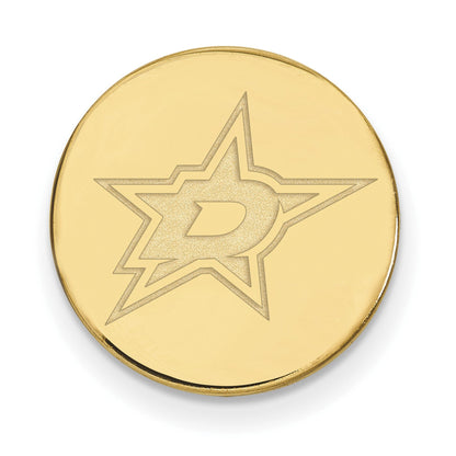 14K Gelbgold Gold Nhl Logoart Dallas Sterne Anstecknadel