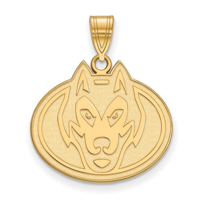 10K Gelbgold Logoart St. Cloud State University Husky Groß Anhänger