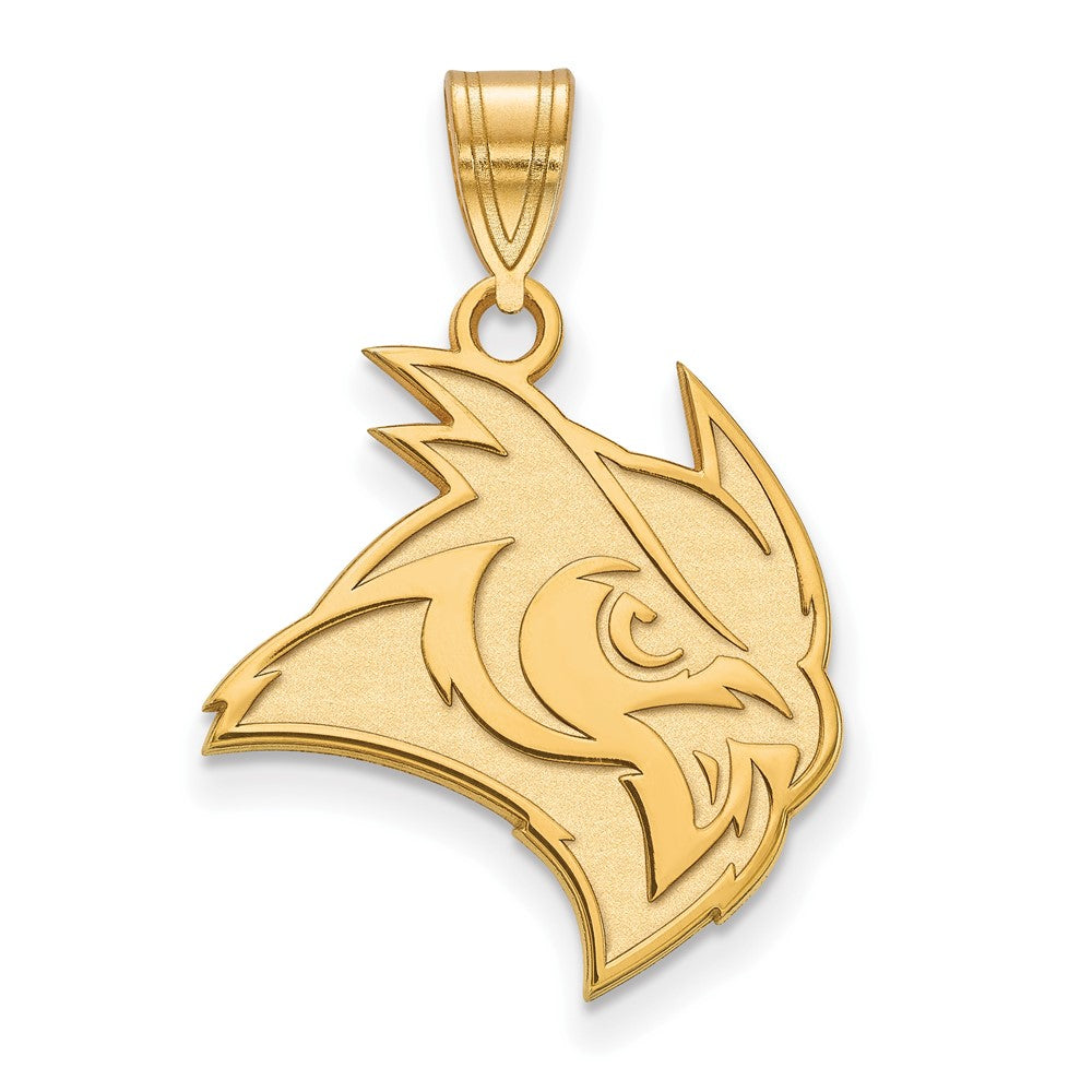 10K Gelbgold Logoart Rice University Eule Groß Anhänger