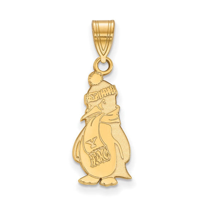 14K Gelbgold Logoart Youngstown State University Pinguin Groß Anhänger
