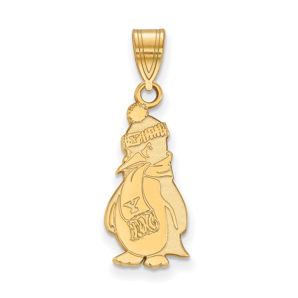 10K Gelbgold Logoart Youngstown State University Pinguin Groß Anhänger