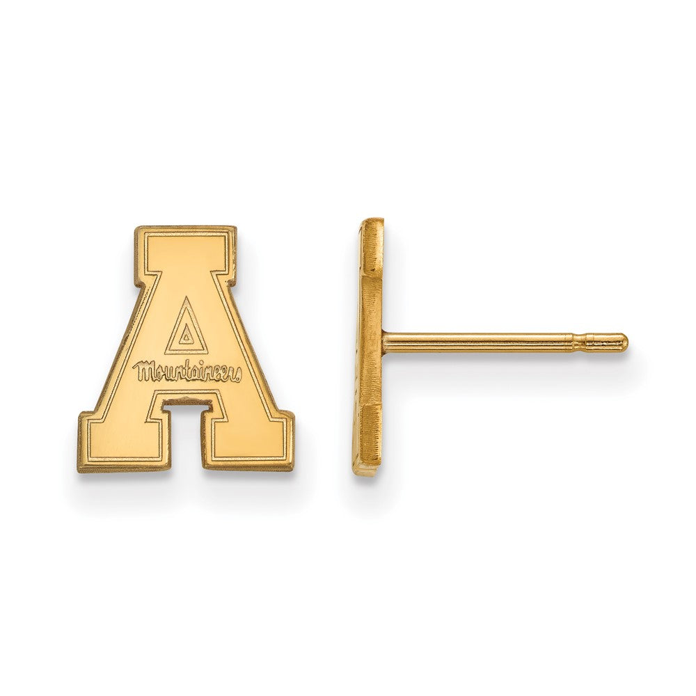 14K Gelbgold Logoart Appalachian State University Extra Klein Ohrstecker