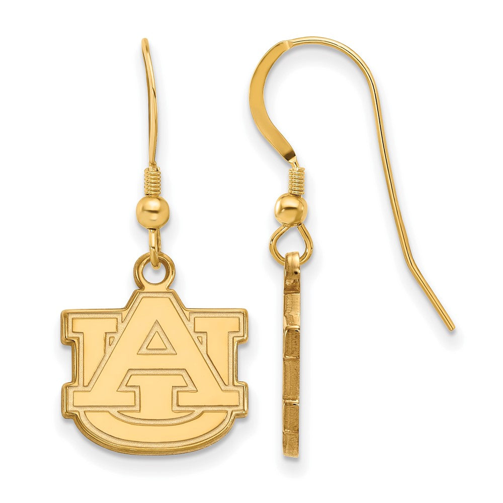 Vergoldet Sterlingsilber Logoart Auburn University A U Klein Hängend Draht Ohrringe