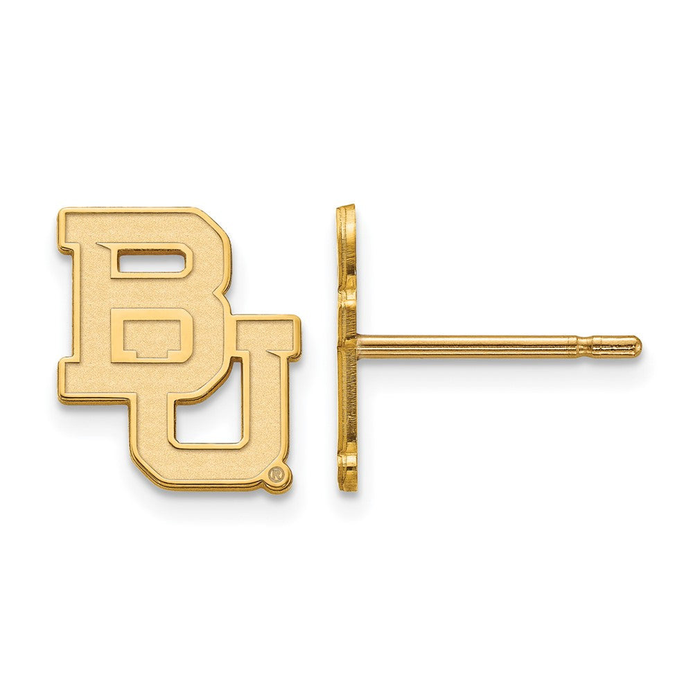 10K Gelbgold Logoart Baylor University Bears Extra Klein Ohrstecker