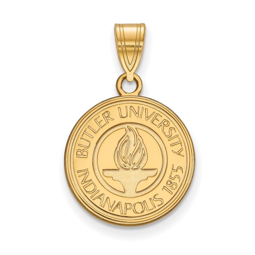 Vergoldet Sterlingsilber Logoart Butler University Mittel Wappen Anhänger