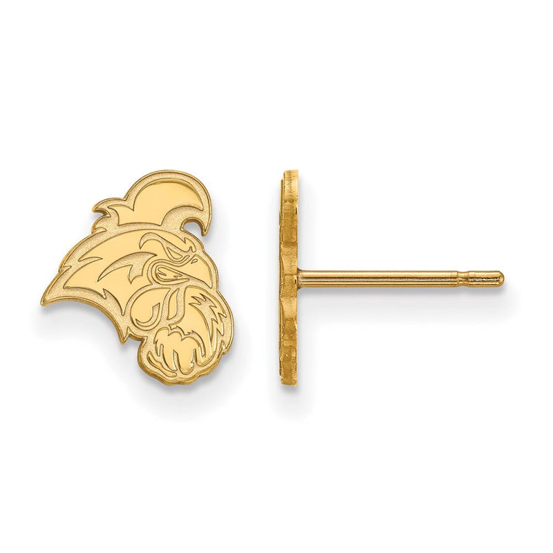 Vergoldet Sterlingsilber Logoart Coastal Carolina University Chanticleer Extra Klein Ohrstecker