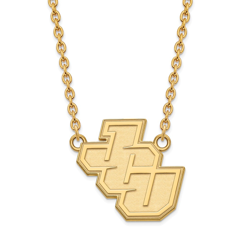 10K Gelbgold Logoart John Carroll University Groß Anhänger 18 Zoll Halskette