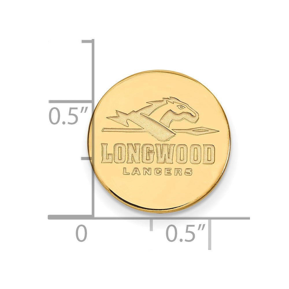 14K Gelbgold Gold Logoart Longwood University Lancers Anstecknadel