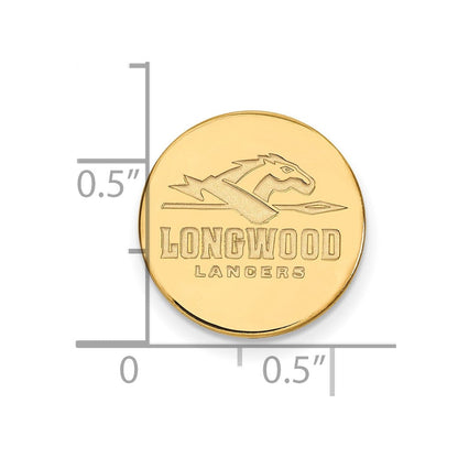 14K Gelbgold Gold Logoart Longwood University Lancers Anstecknadel