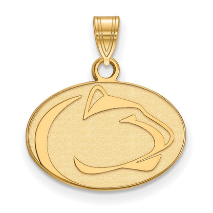 10K Gelbgold Logoart Penn State University Löwe Klein Anhänger