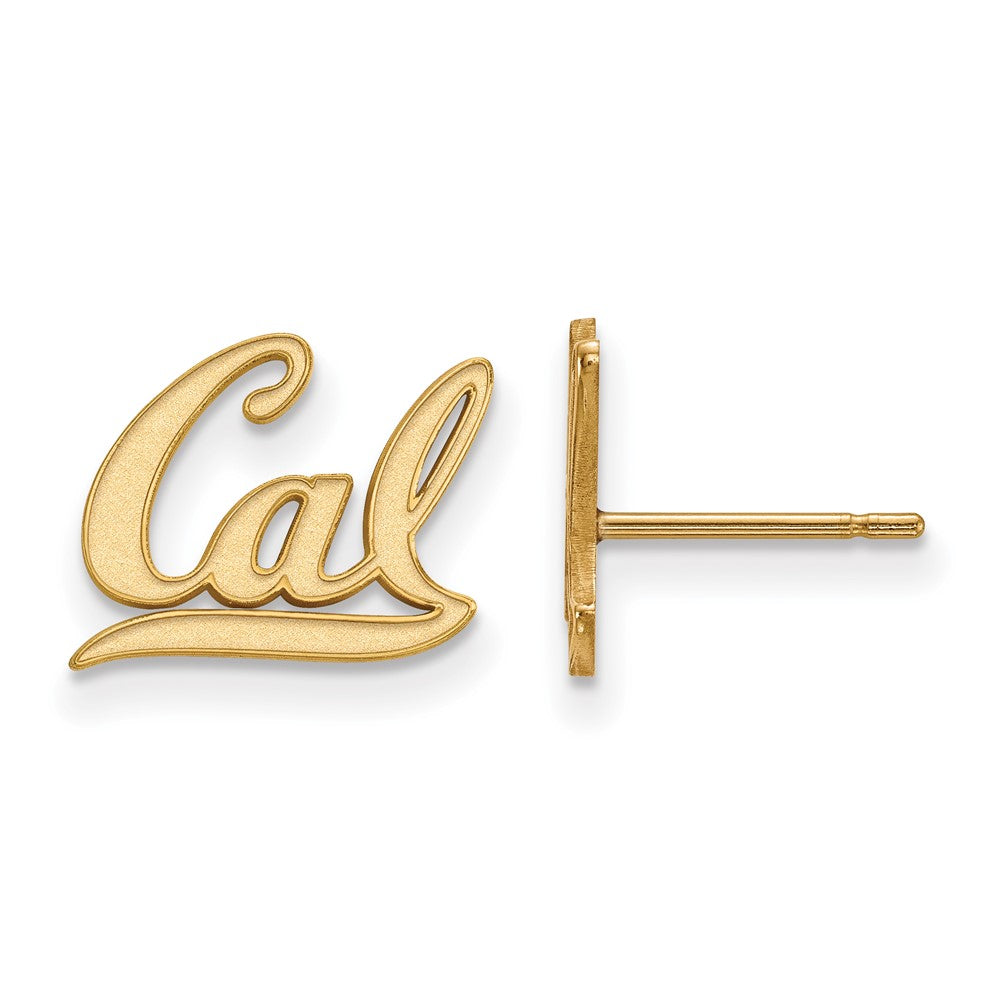14K Gelbgold Logoart University Of California Berkeley Extra Klein Ohrstecker