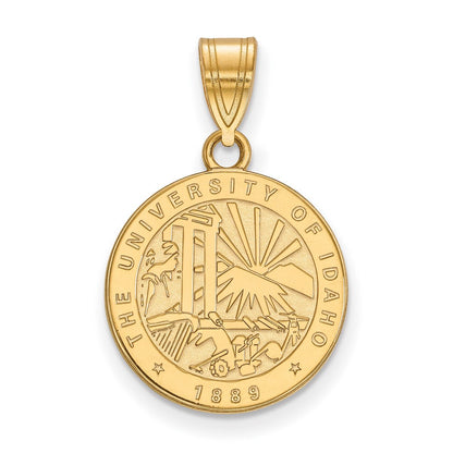 Vergoldet Sterlingsilber Logoart University Of Idaho Mittel Wappen Anhänger