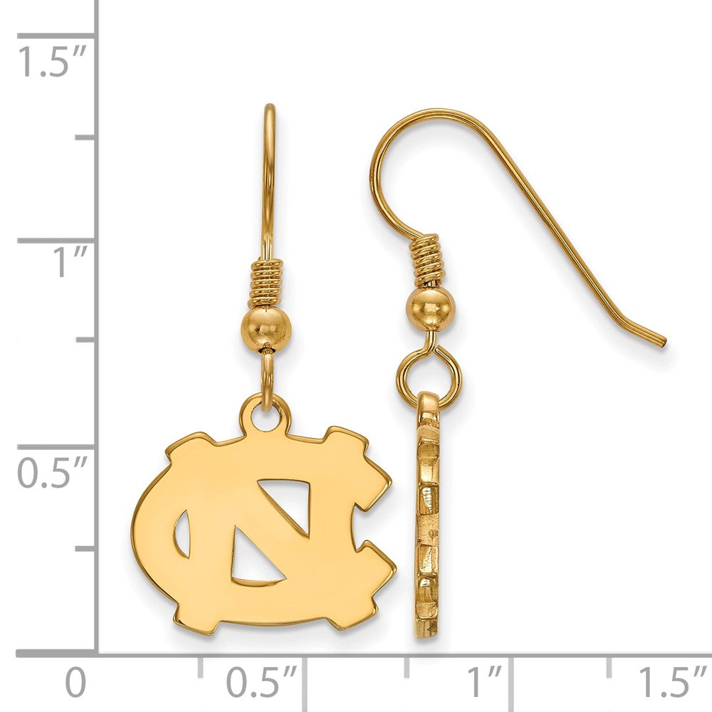 Vergoldet Sterlingsilber Logoart University Of North Carolina N C Klein Ohrhänger