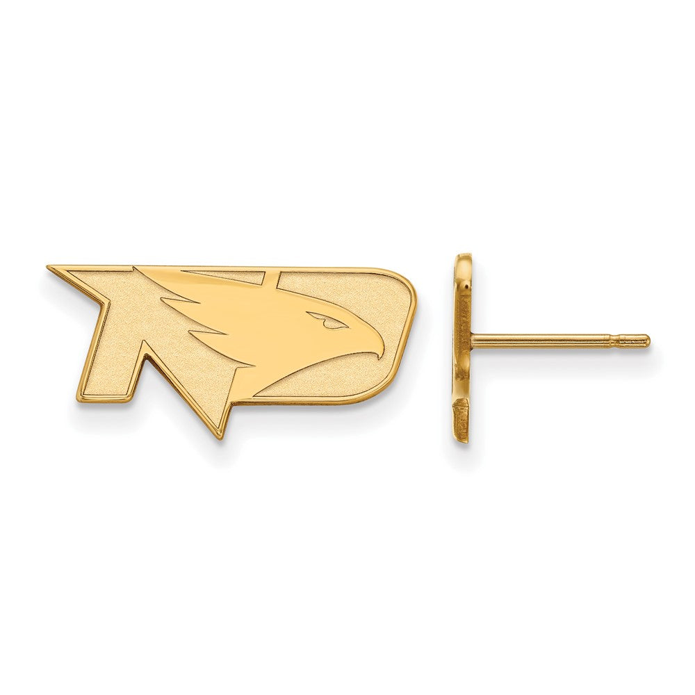 10K Gelbgold Logoart University Of North Dakota Extra Klein Ohrstecker