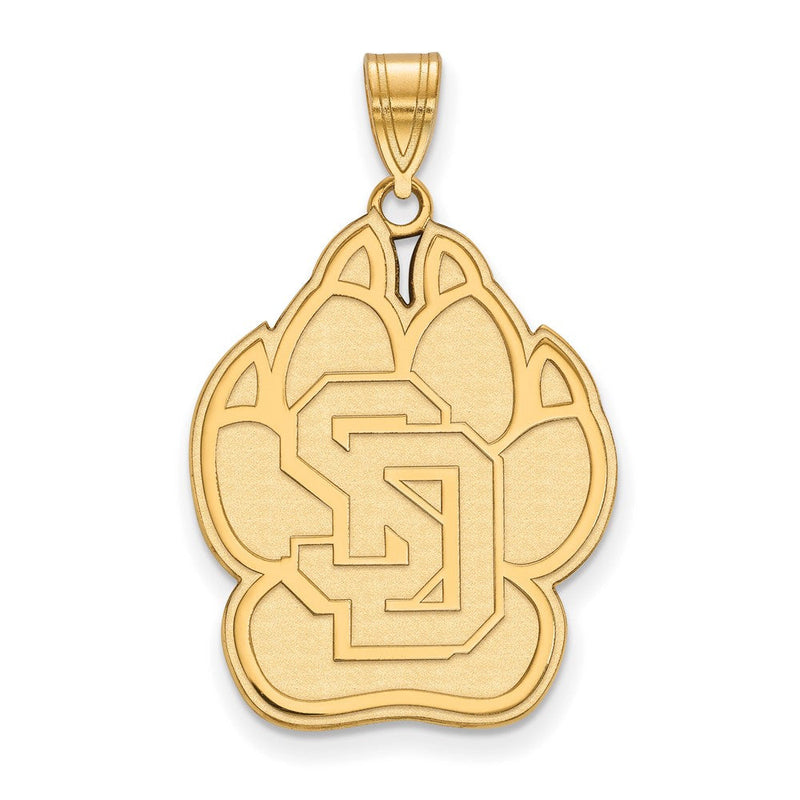 Vergoldet Sterlingsilber Logoart University Of South Dakota Extra Groß Anhänger