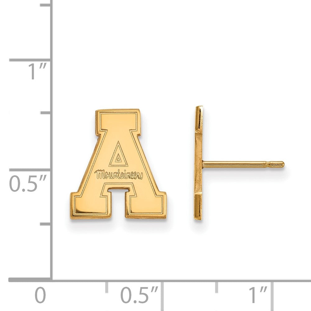 10K Gelbgold Logoart Appalachian State University Klein Ohrstecker