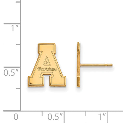 10K Gelbgold Logoart Appalachian State University Klein Ohrstecker