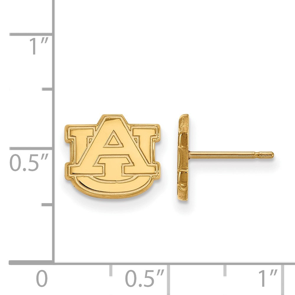 14K Gelbgold Logoart Auburn University A U Extra Klein Ohrstecker