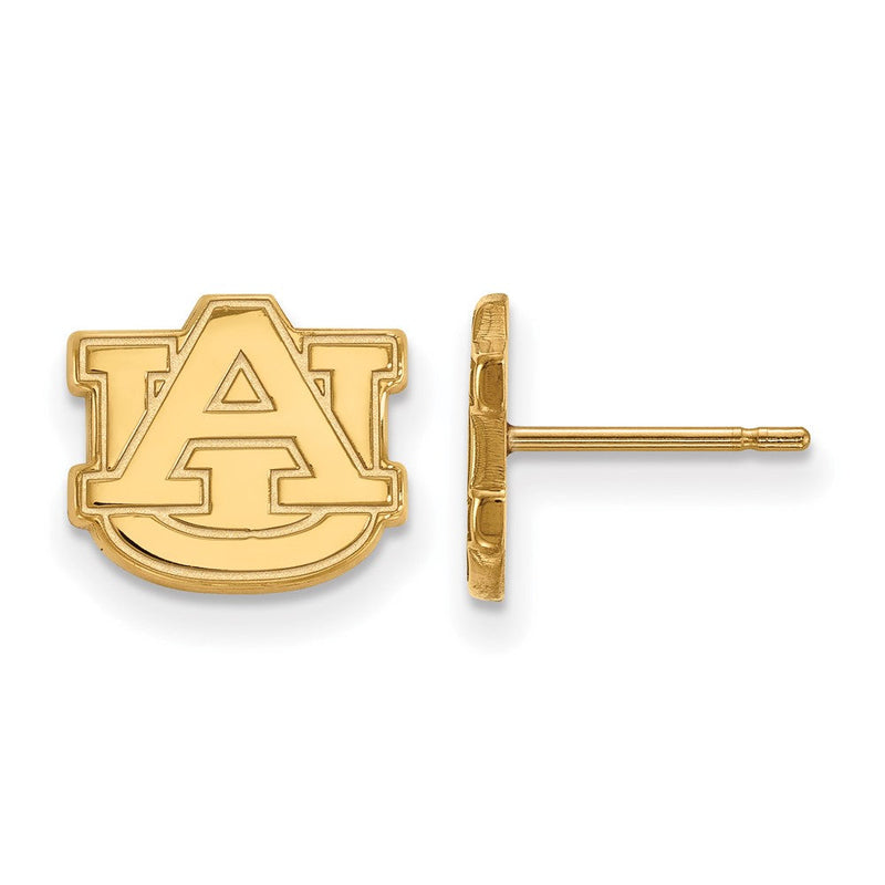 10K Gelbgold Logoart Auburn University A U Extra Klein Ohrstecker