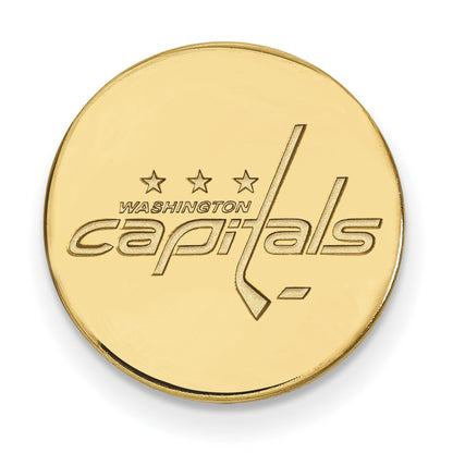 14K Gelbgold Gold Nhl Logoart Washington Capitals Anstecknadel