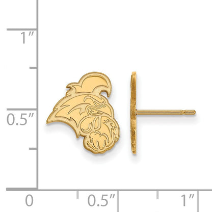 10K Gelbgold Logoart Coastal Carolina University Chanticleer Klein Ohrstecker