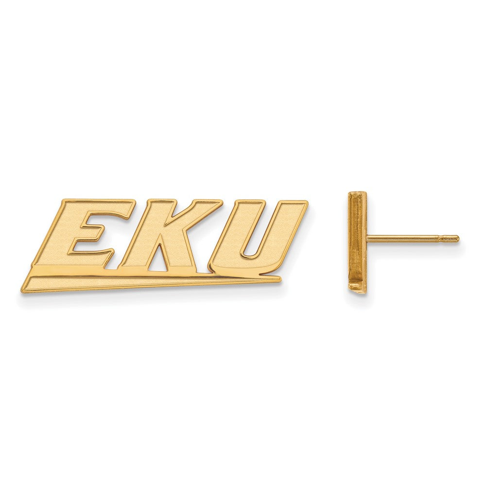 10K Gelbgold Logoart Eastern Kentucky University E K U Klein Ohrstecker