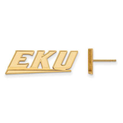 10K Gelbgold Logoart Eastern Kentucky University E K U Klein Ohrstecker
