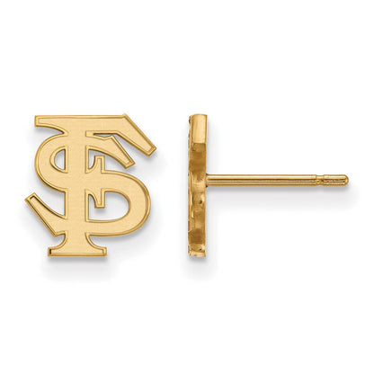 10K Gelbgold Logoart Florida State University F S Extra Klein Ohrstecker
