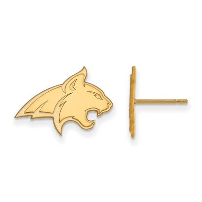 10K Gelbgold Logoart Montana State University Bobcat Klein Ohrstecker