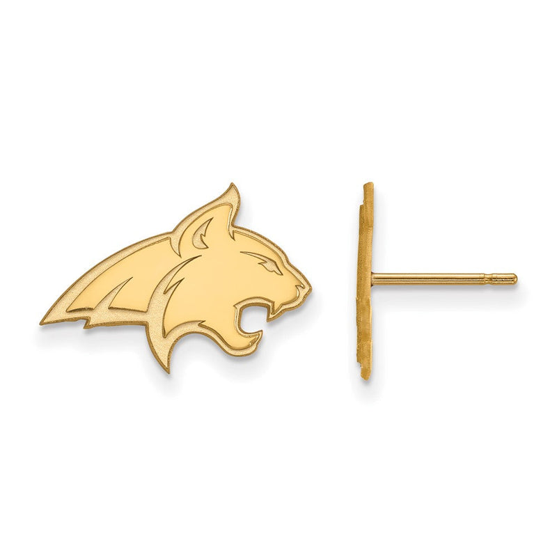 10K Gelbgold Logoart Montana State University Bobcat Klein Ohrstecker