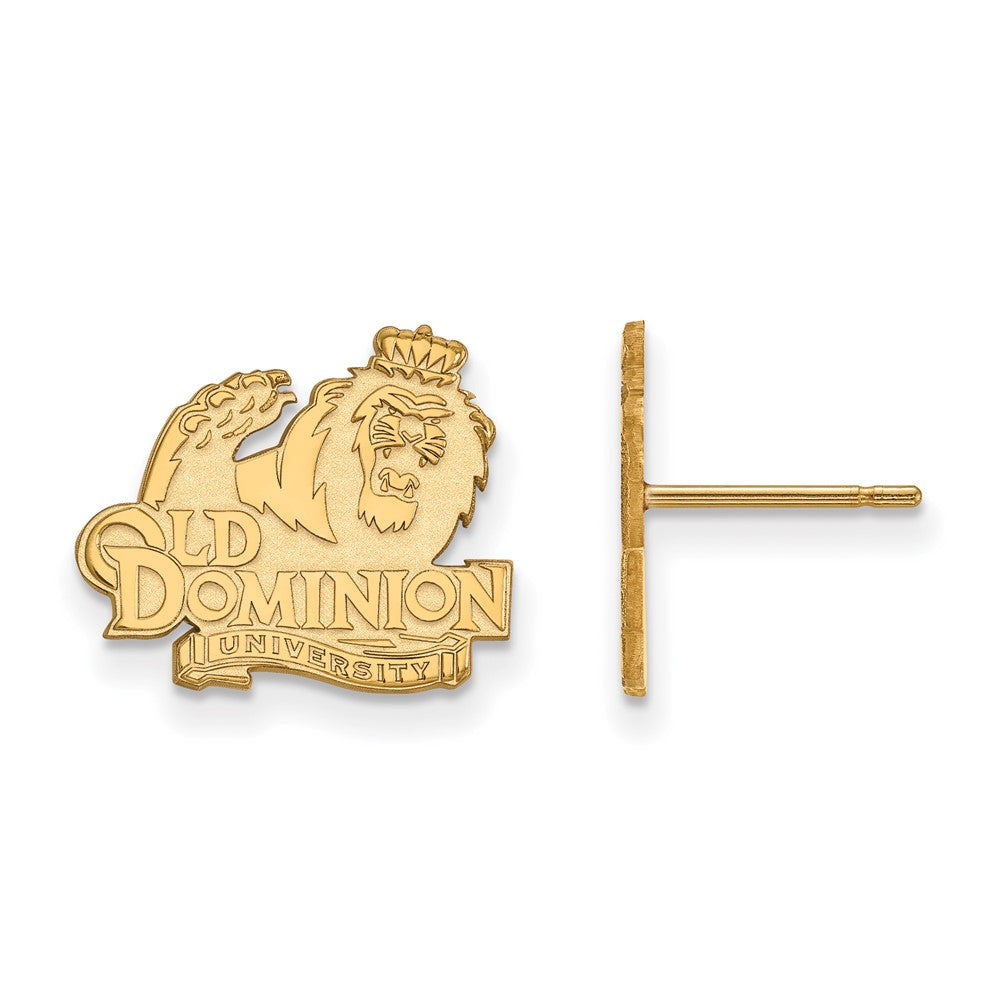 10K Gelbgold Logoart Old Dominion University Klein Ohrstecker