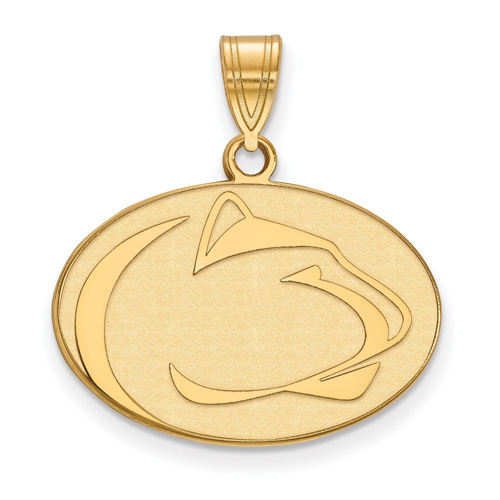 10K Gelbgold Logoart Penn State University Löwe Mittel Anhänger