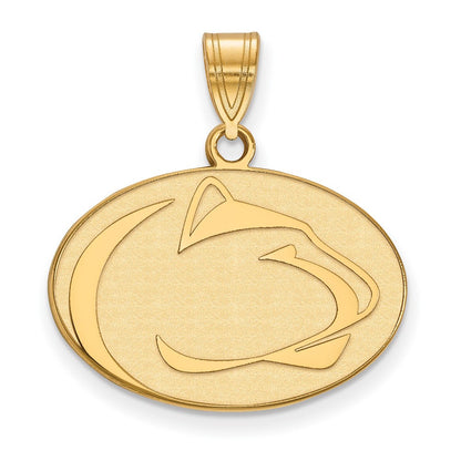 10K Gelbgold Logoart Penn State University Löwe Mittel Anhänger